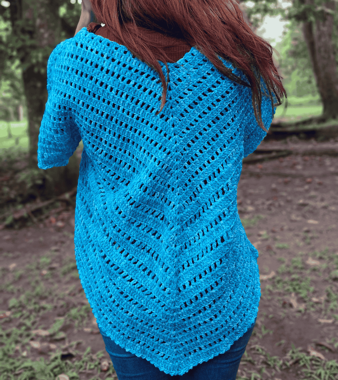 Blusa de crochet hecha a mano en El Salvador.