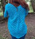 Blusa de crochet hecha a mano en El Salvador.